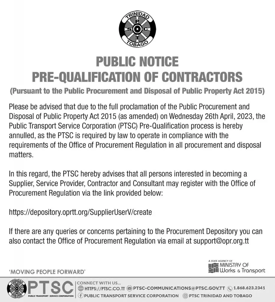Pre-Qualification of Contractors